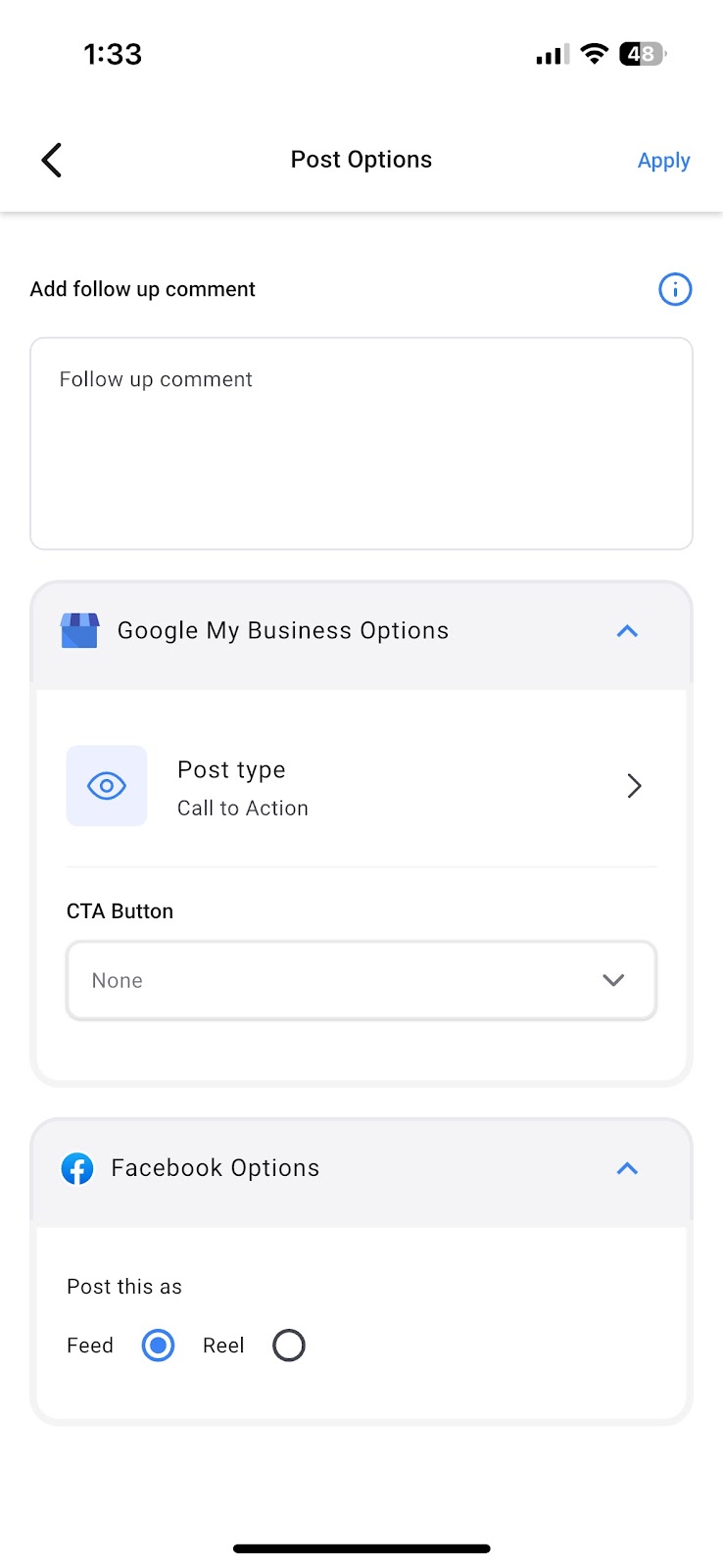 create-customize post